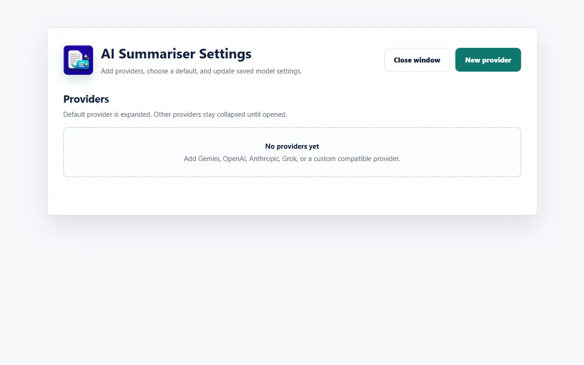 AI Summariser Chrome Extension screenshot 2